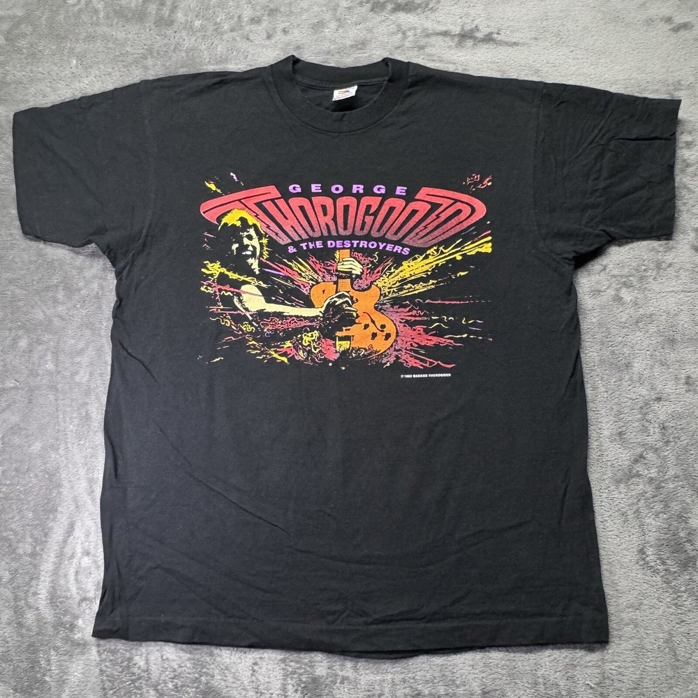 George Thorogood & The Destroyers Band Tour 1992 T-Shirt XL Fruit Of The Loom